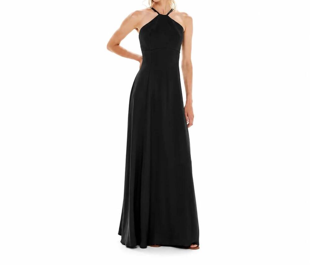NEW KOURBELA maxi slip dress in night out/ black